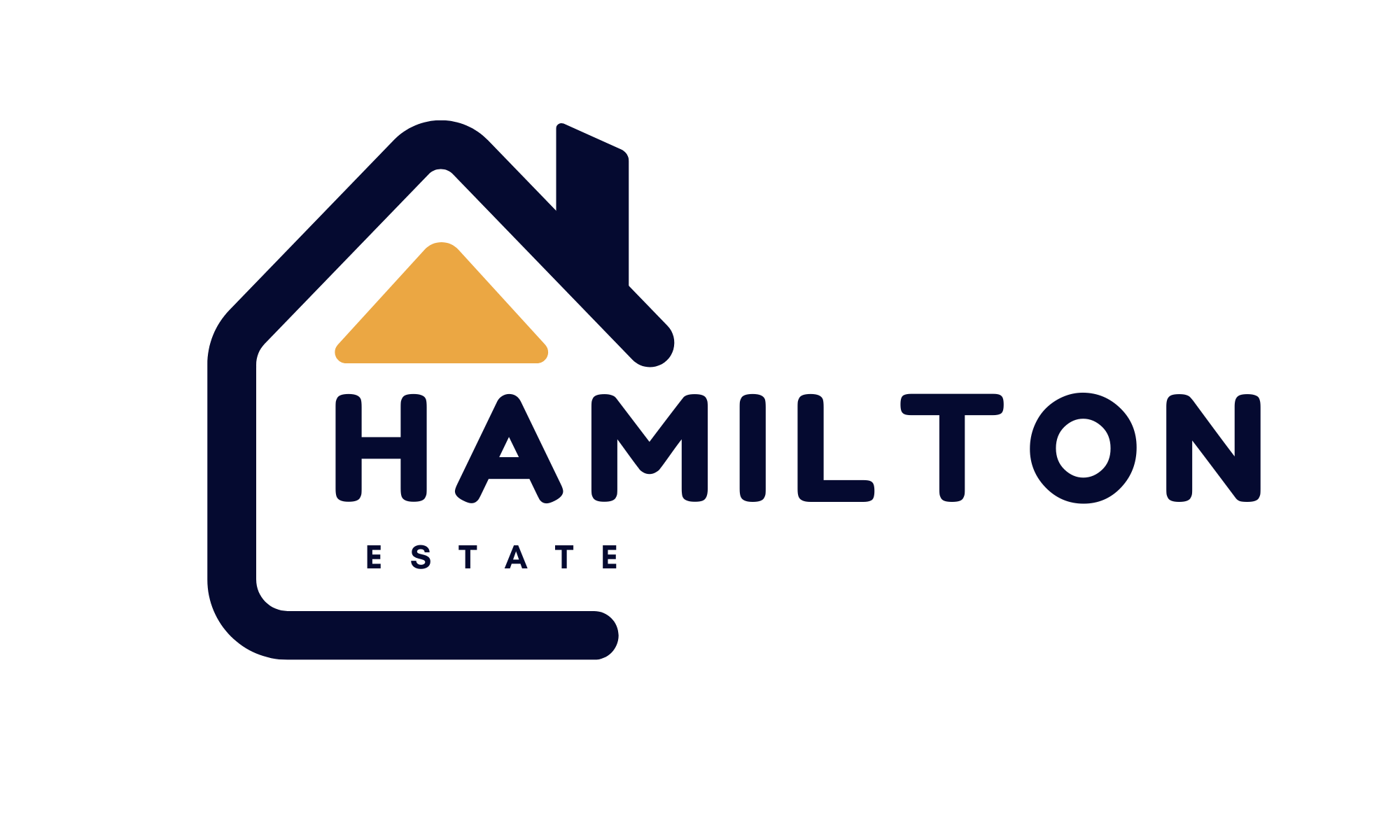 Blue and Yellow Simple Real Estate Logo (1)
